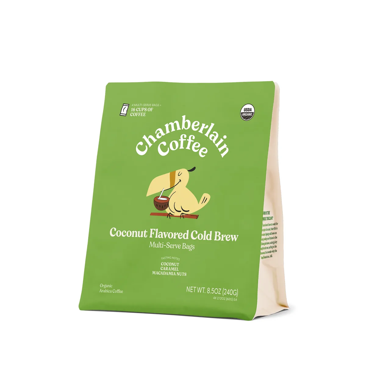 Coconut XL Cold Brew Bags by Chamberlain Coffee